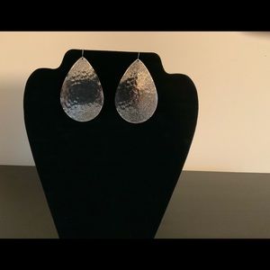 Silver with Pinhole Texture Earrings